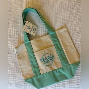 Trader Joe’s Pastel Mini Canvas Totes (NWT)